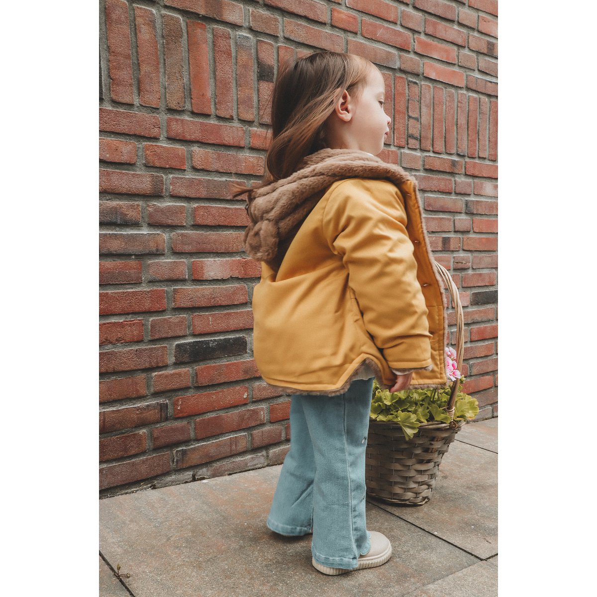 Romy Meisjesbroek met Bloemborduursel