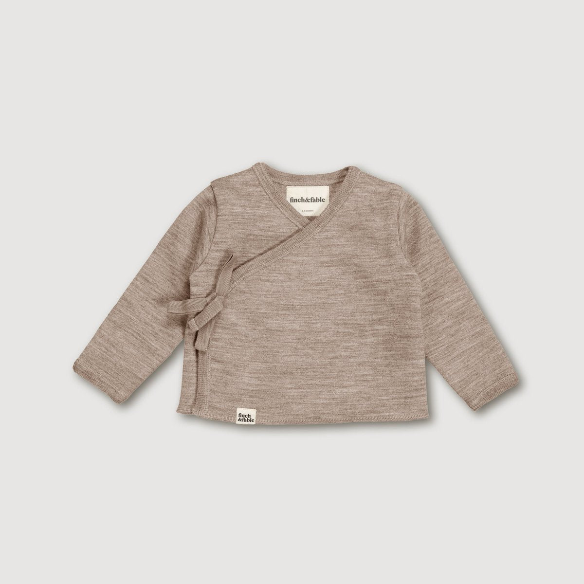 Finch & Fable wolfleece babyvest van merinowol - Zand