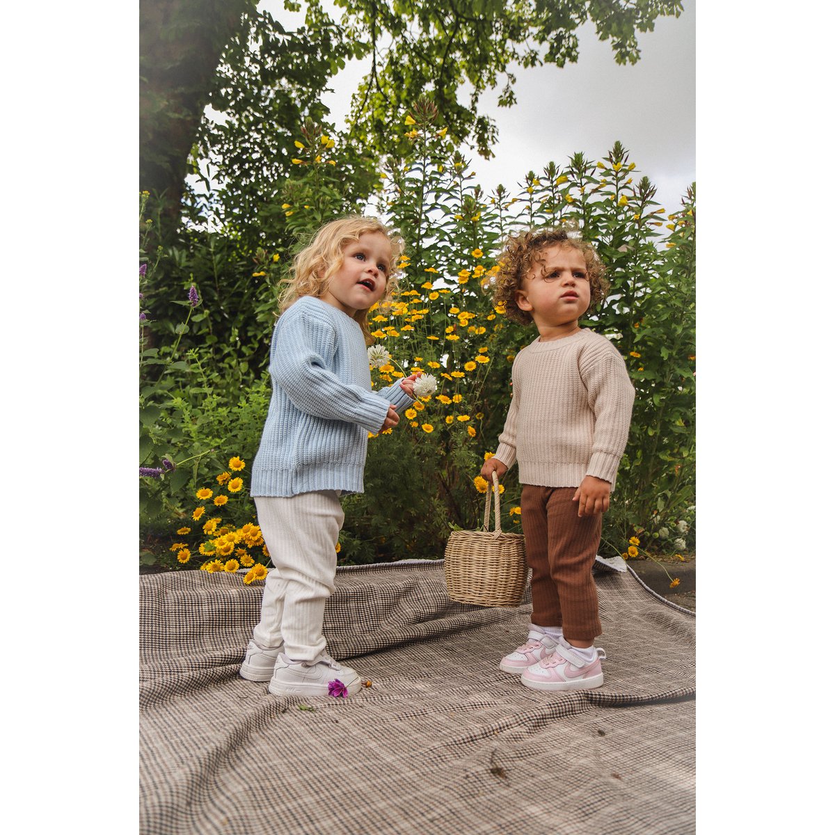Lea Unisex Gebreide Kindertrui met Ronde Hals