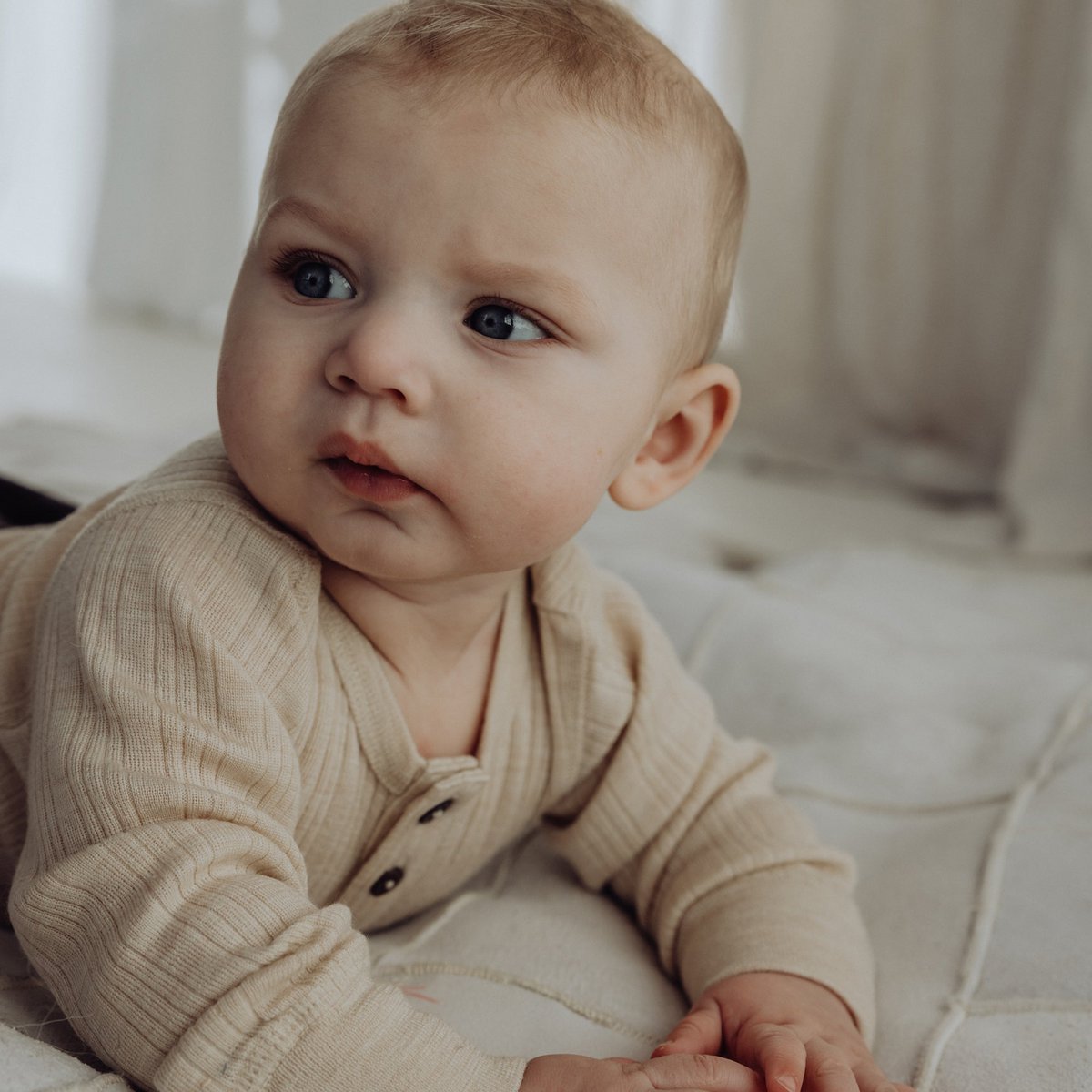 Wollen Rib Henley Top - Haver