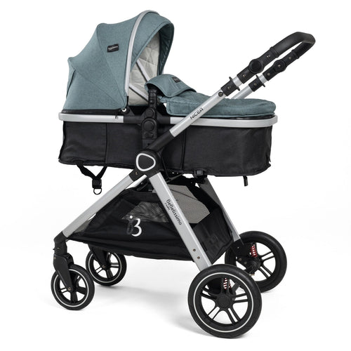 Bebelissimo Nicea 2-in-1 kinderwagen in groen, zijaanzicht