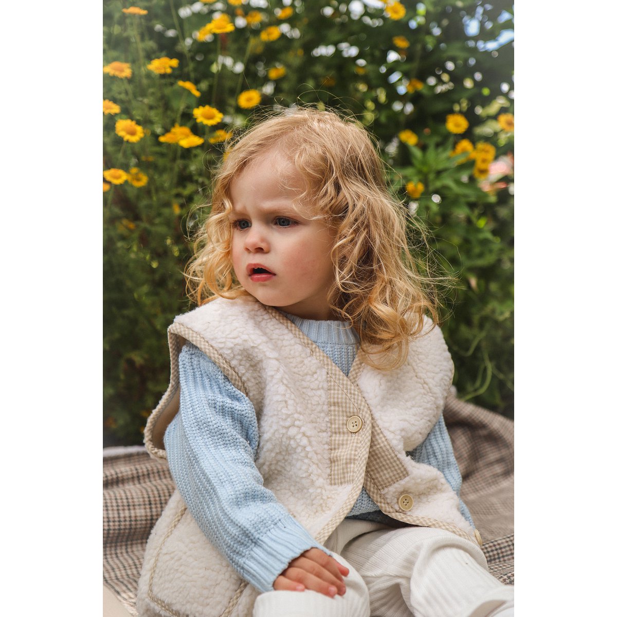 Lea Unisex Gebreide Kindertrui met Ronde Hals