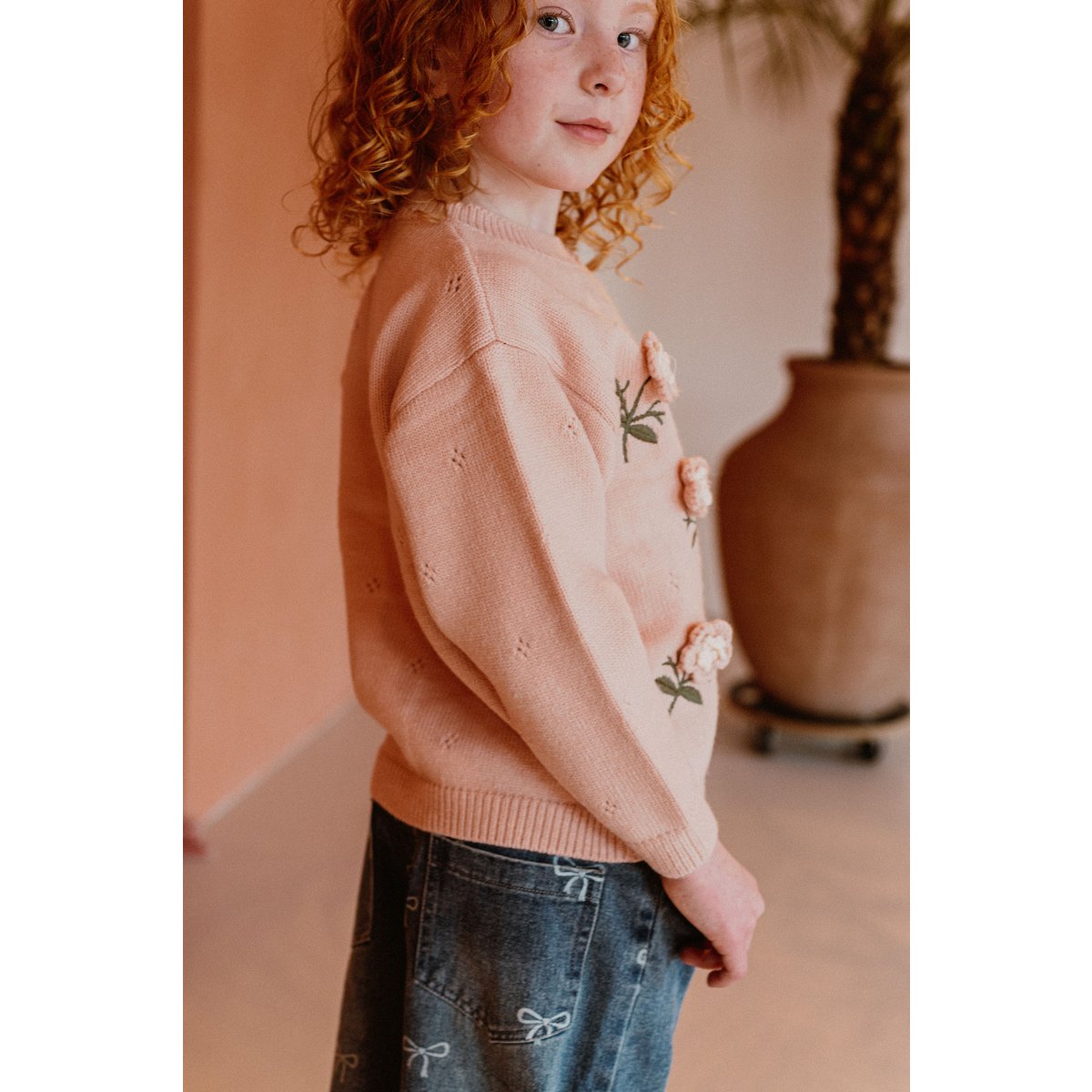 Rae Kinderjeans met Lintprint – Rechte Pijp