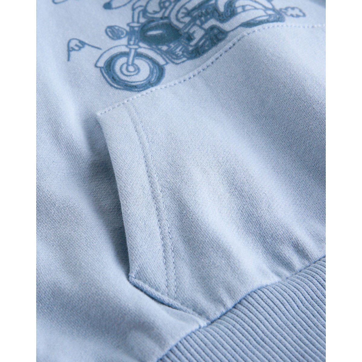 Geborstelde Kinderhoodie met Print op de Voorkant – 2-6 jaar