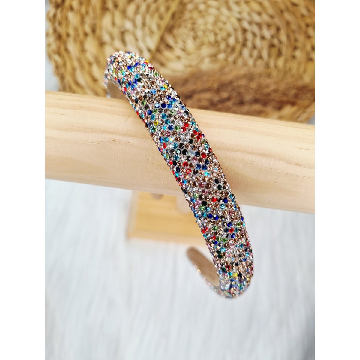 Strass diadeem Multicolor