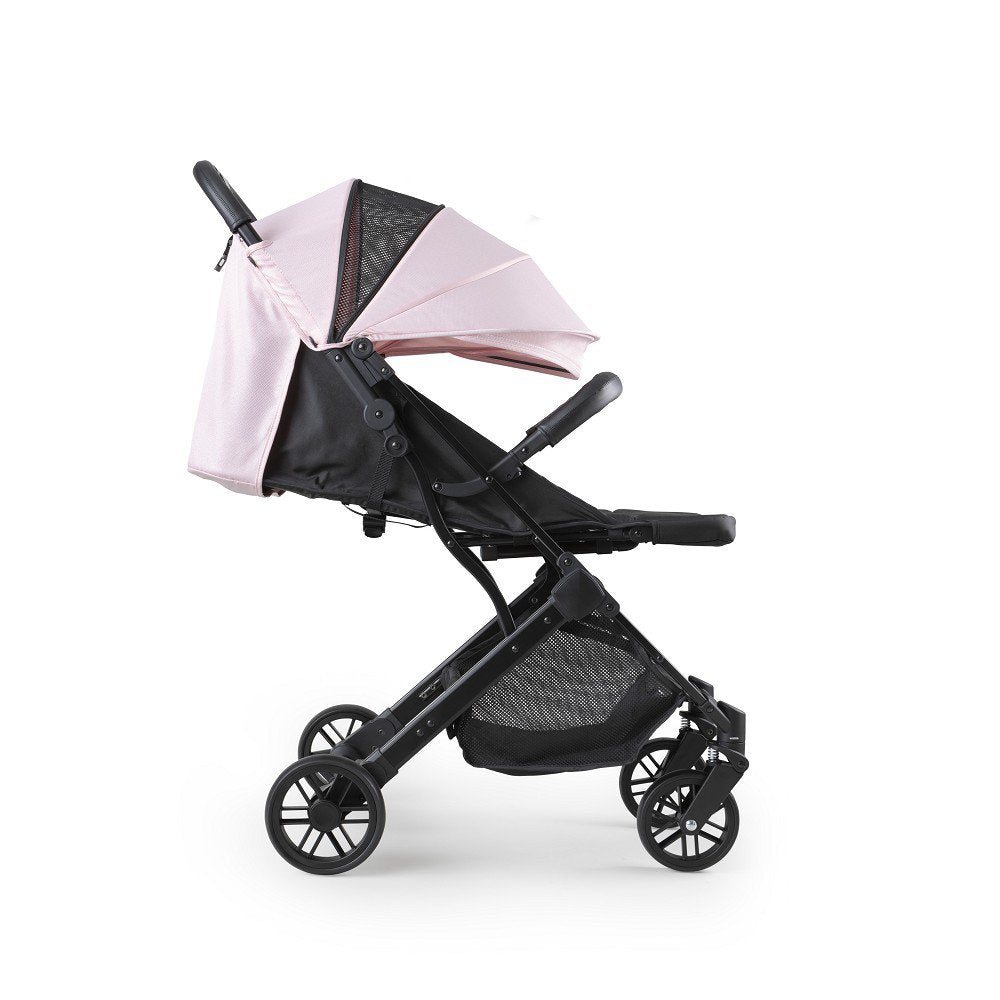Verstelbare rugleuning van de roze Minimum Space Plus