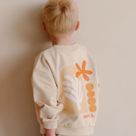 Beige sweater Route B voor baby en kind