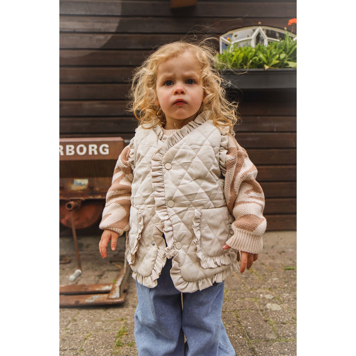 Darcy Unisex Gebreide Kindertrui met Zebraprint