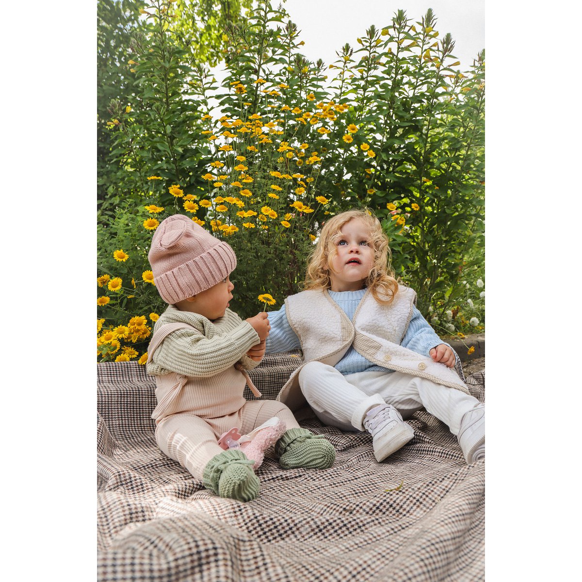 Lea Unisex Gebreide Kindertrui met Ronde Hals