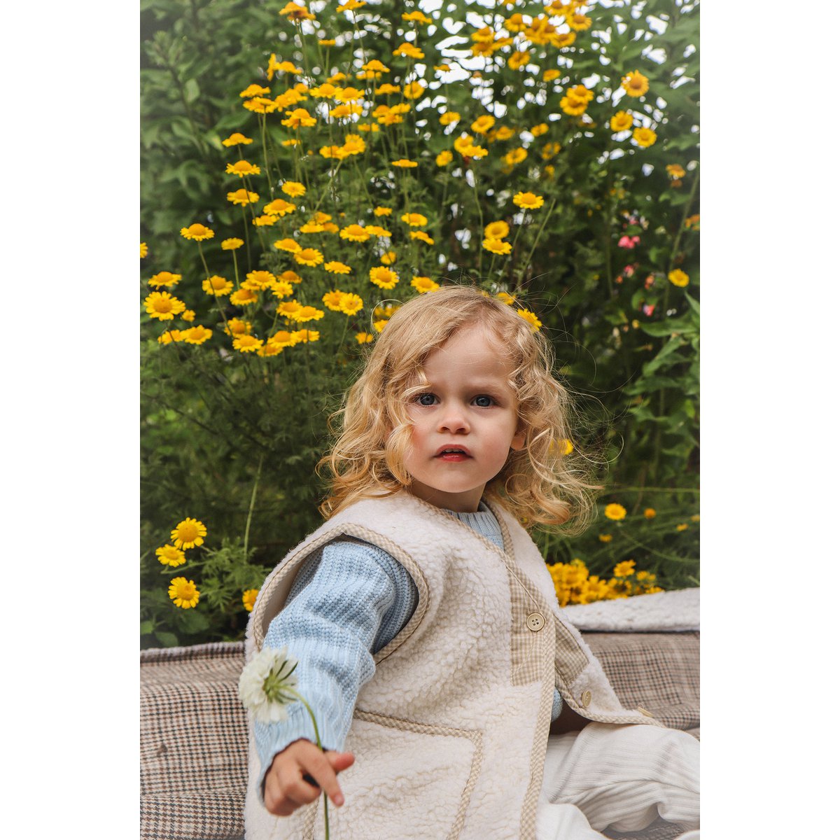 Lea Unisex Gebreide Kindertrui met Ronde Hals