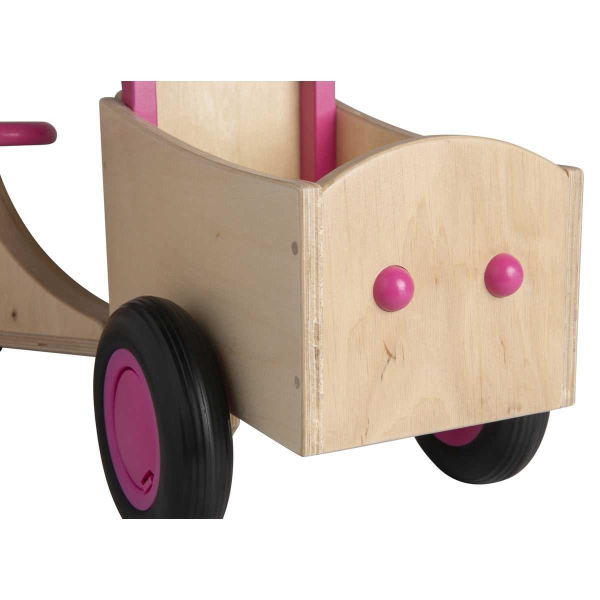 Houten loopbakfiets vanaf 1 jaar - Roze