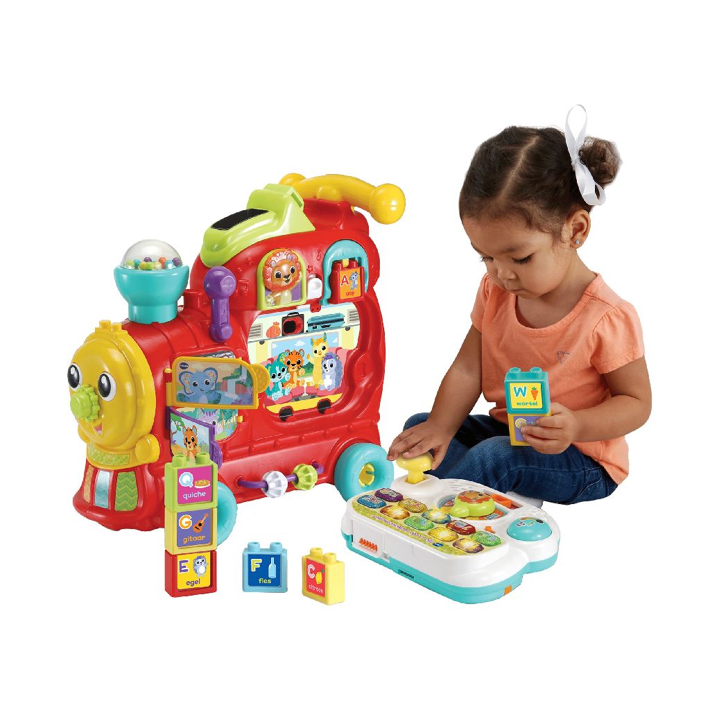 VTech loopwagen aanhanger en zitje