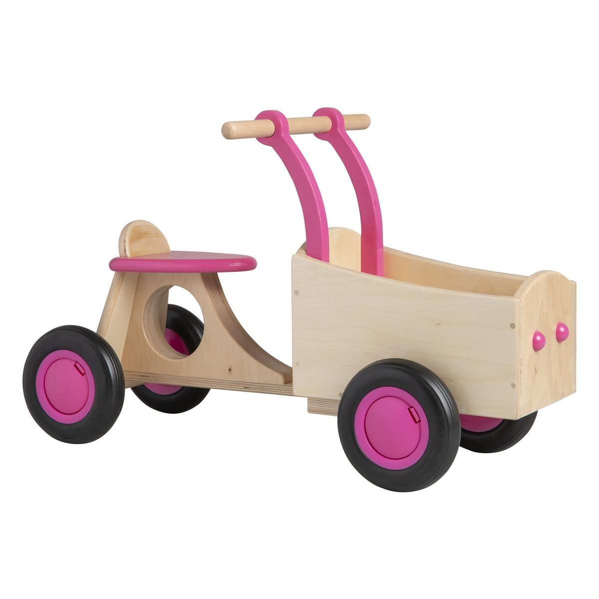 Houten loopbakfiets vanaf 1 jaar - Roze