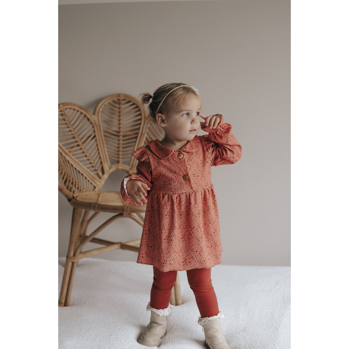 Blouse Ruffle Rusty Flower