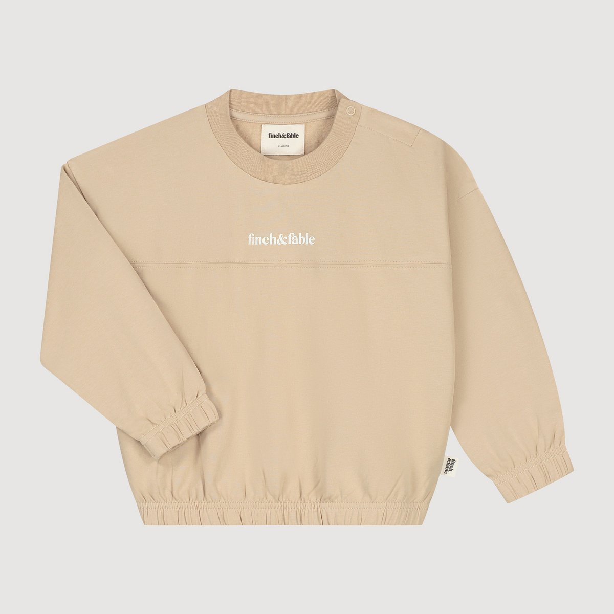 biologisch katoenen kindersweatshirt - Cappuccino