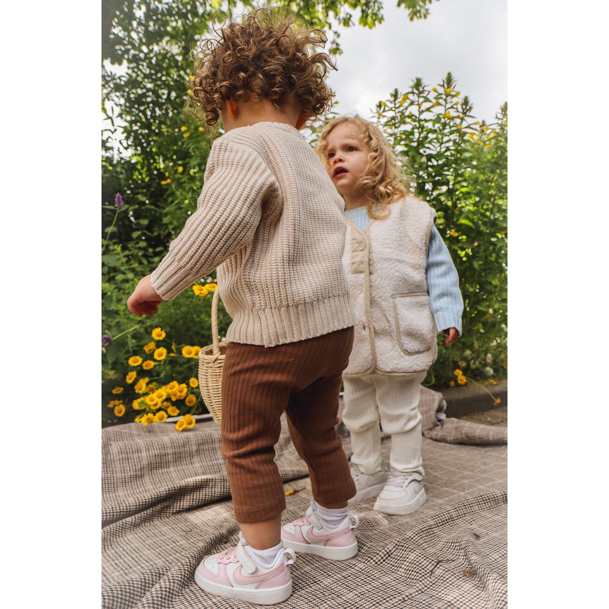 Lea Unisex Gebreide Kindertrui met Ronde Hals