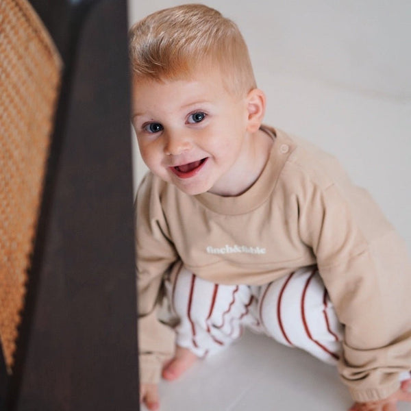 biologisch katoenen kindersweatshirt - Cappuccino