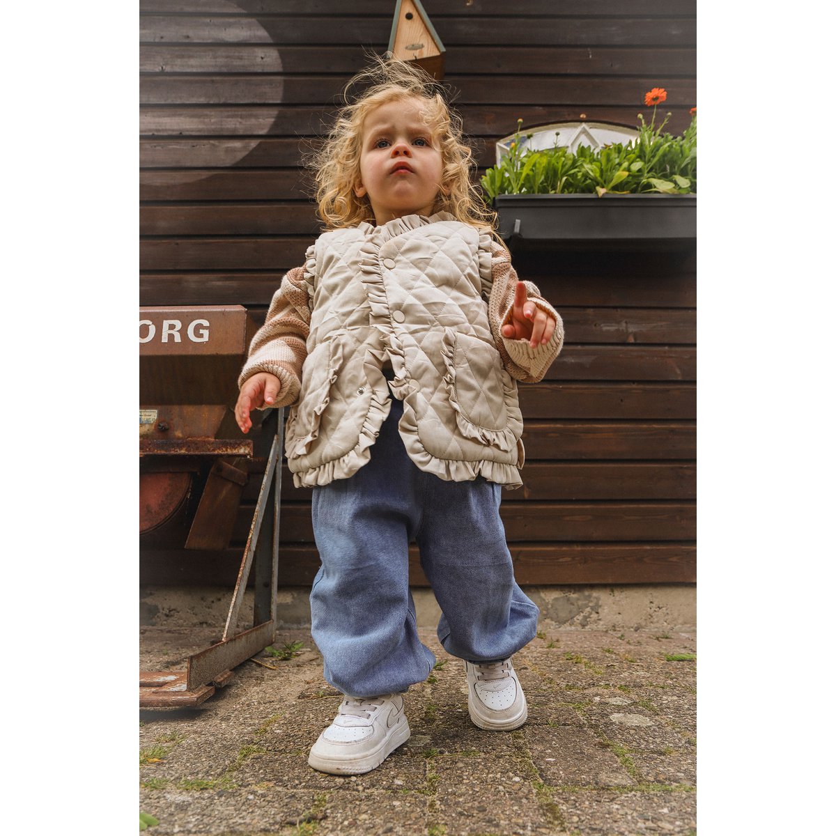 Darcy Unisex Gebreide Kindertrui met Zebraprint