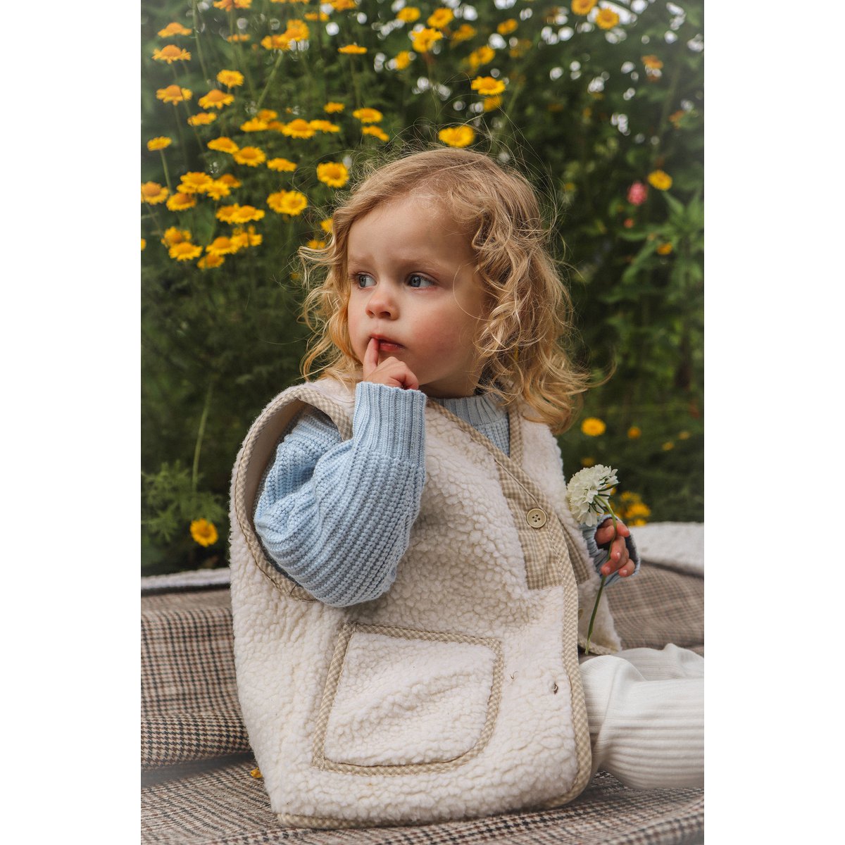 Lea Unisex Gebreide Kindertrui met Ronde Hals