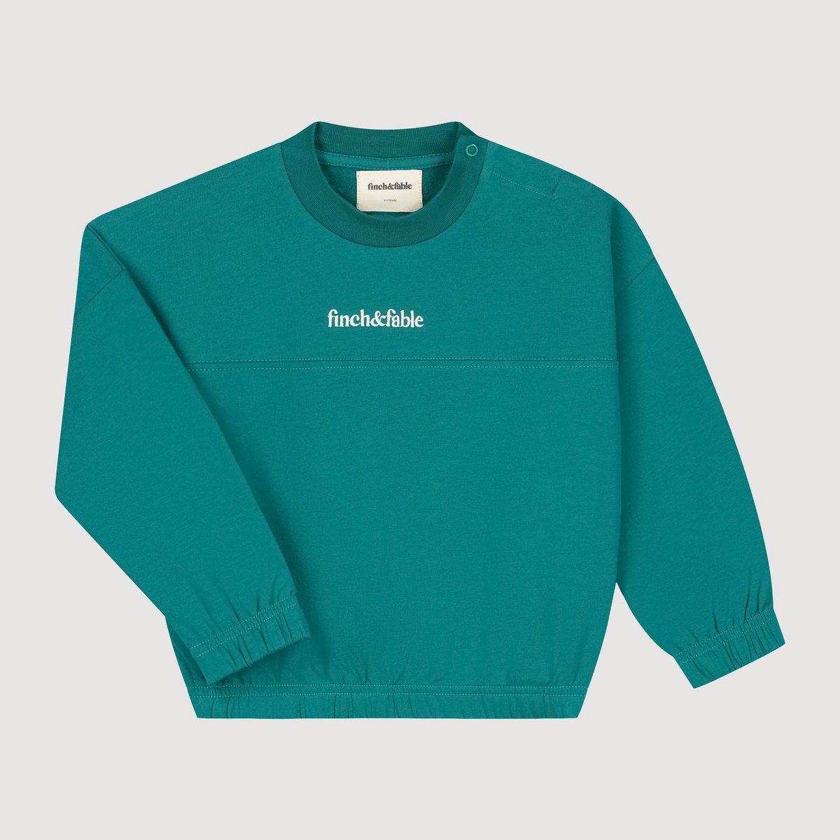 Kindersweater van Biologisch Katoen Fleece – Matcha