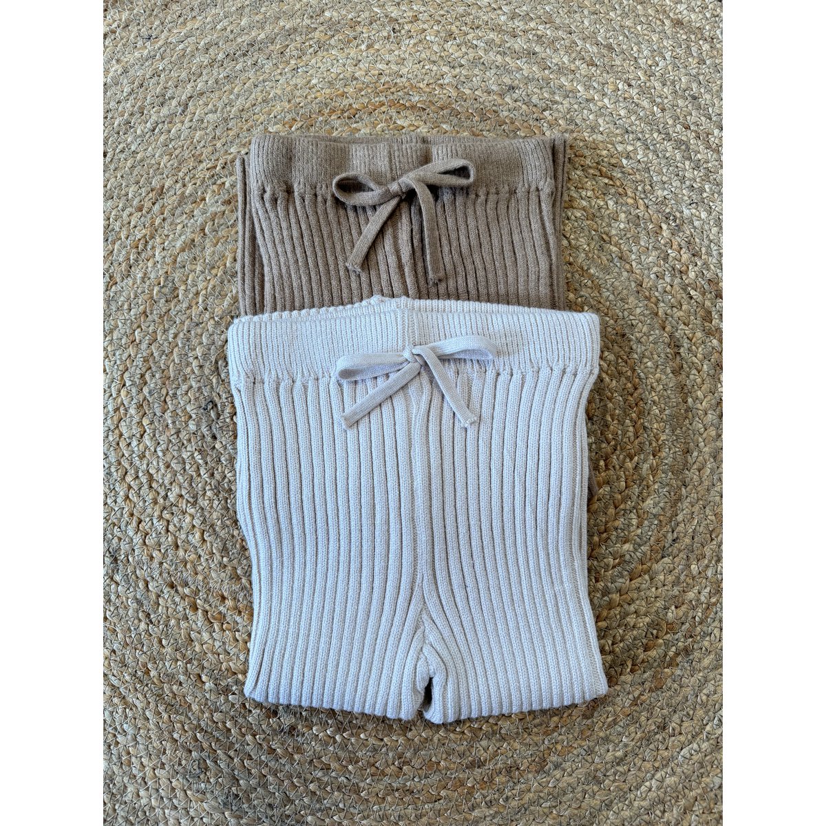 Scarlett Gebreide Kinderbroek – Warm Ribkatoen