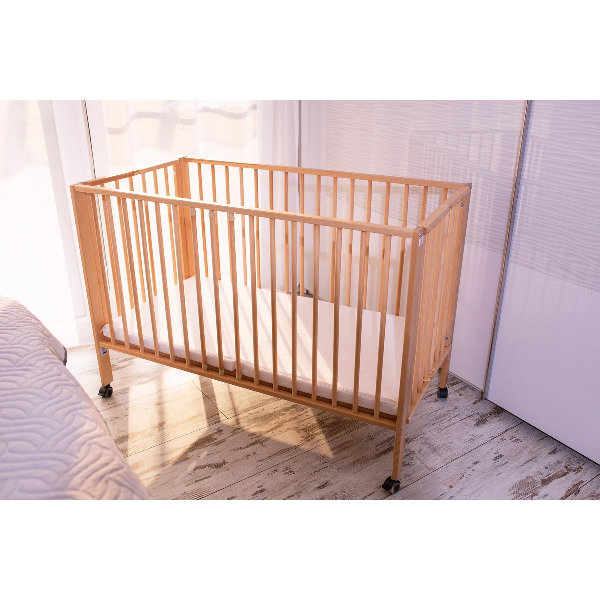 tiSsi opvouwbaar kinderbed 120x60 cm - Naturel