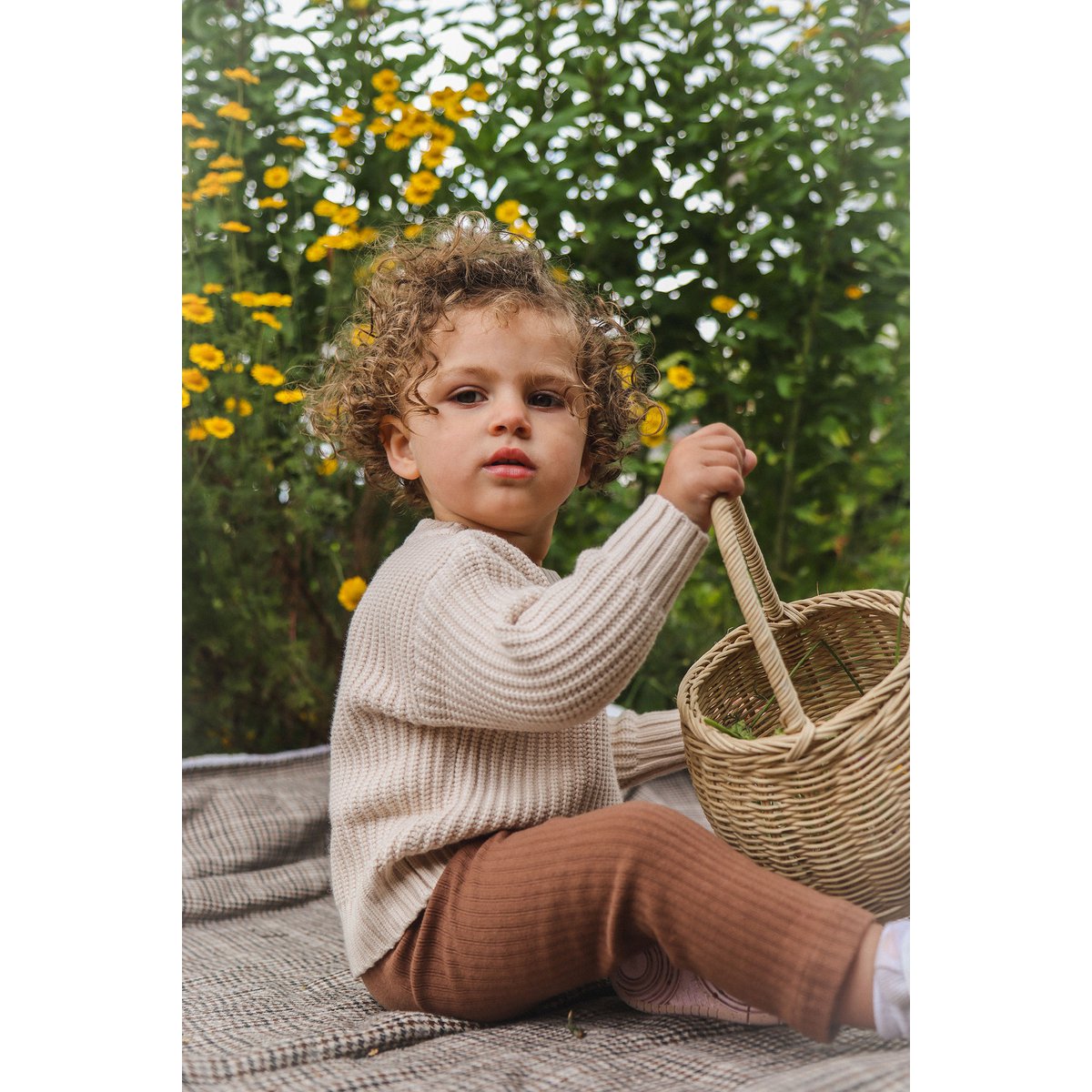 Lea Unisex Gebreide Kindertrui met Ronde Hals