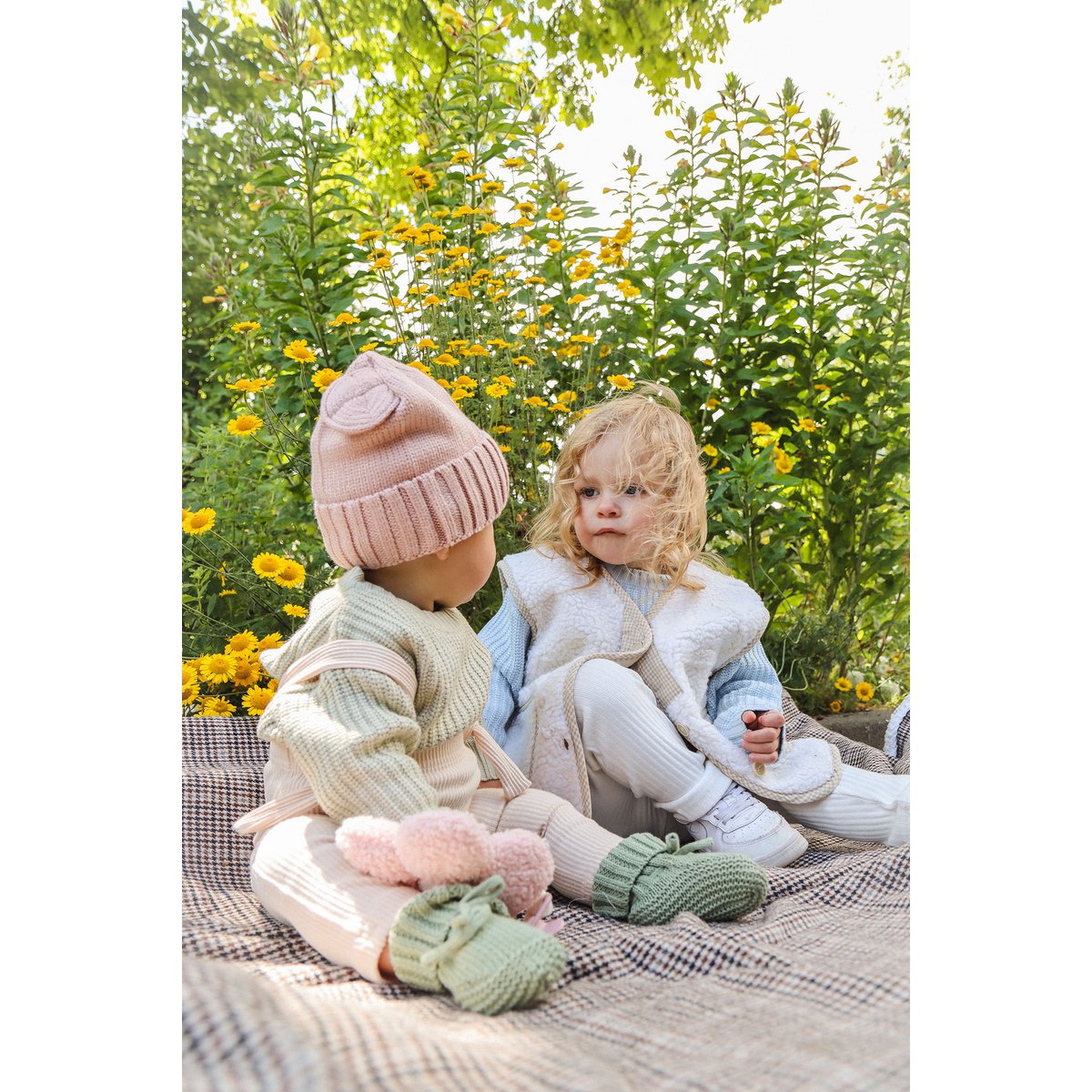 Lea Unisex Gebreide Kindertrui met Ronde Hals