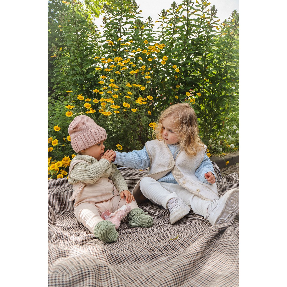 Lea Unisex Gebreide Kindertrui met Ronde Hals