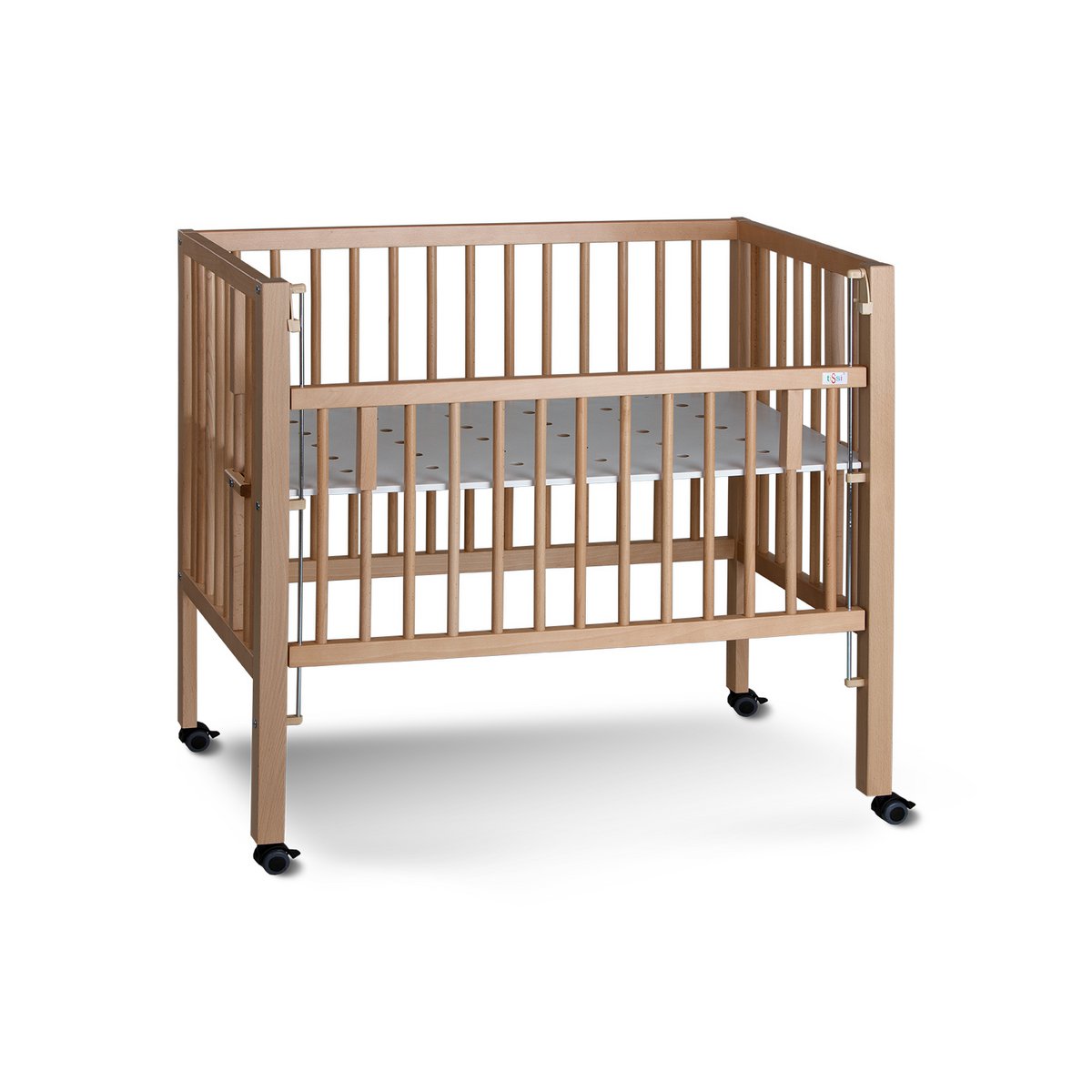 MAXI BOXSPRING zijbed naturel 90x50 cm