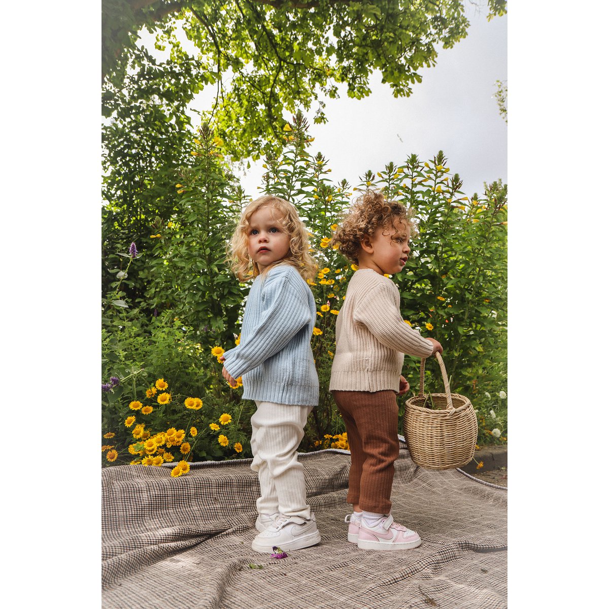 Lea Unisex Gebreide Kindertrui met Ronde Hals
