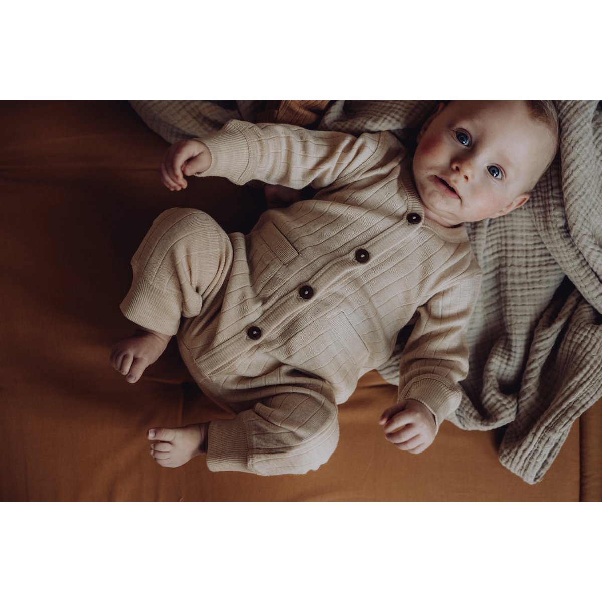 Playsuit Wollen Ribstof Haver