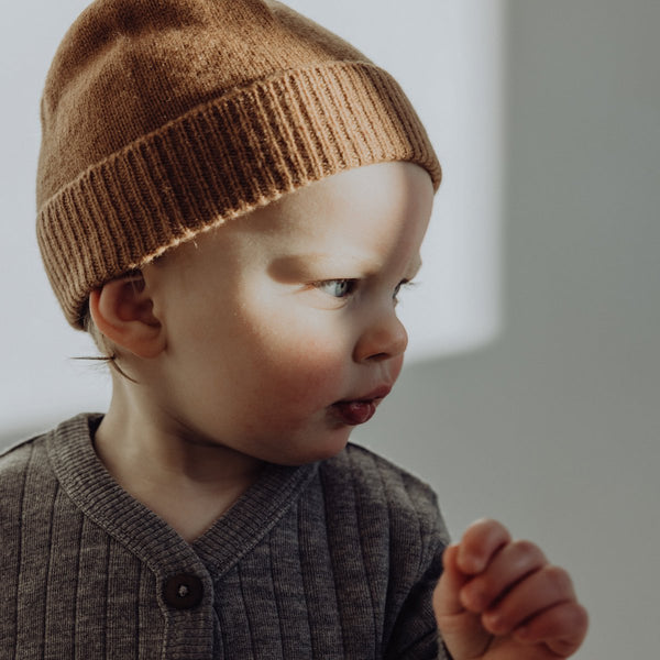 Finch & Fable merinowollen vissersmuts – Fawn