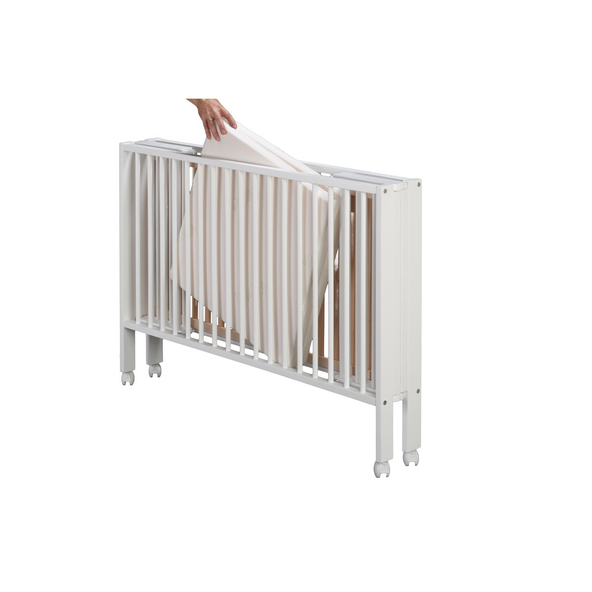tiSsi JORI opvouwbaar kinderbed 120x60 cm - Beukenwit