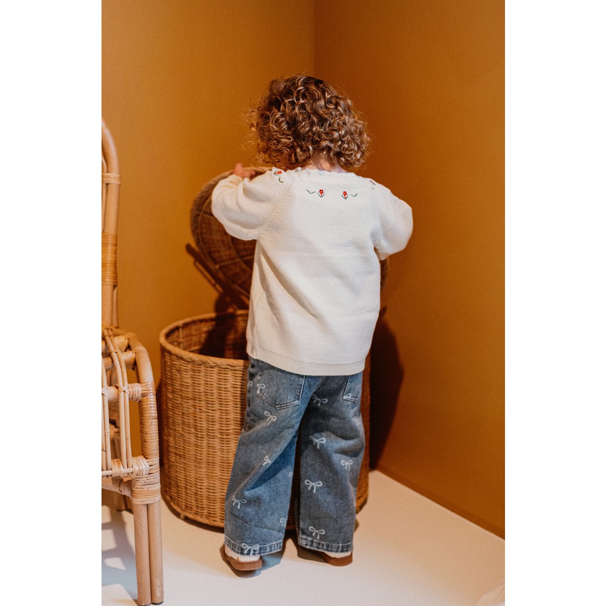 Rae Kinderjeans met Lintprint – Rechte Pijp