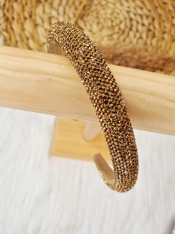 Gouden strass diadeem voor meisjes