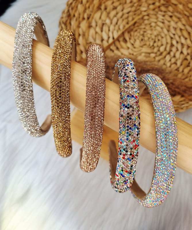 Gouden strass diadeem voor meisjes
