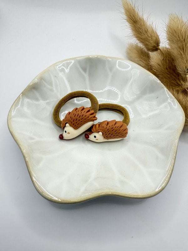 Haarelastiekjes Herfst 03 met egel | 2 stuks