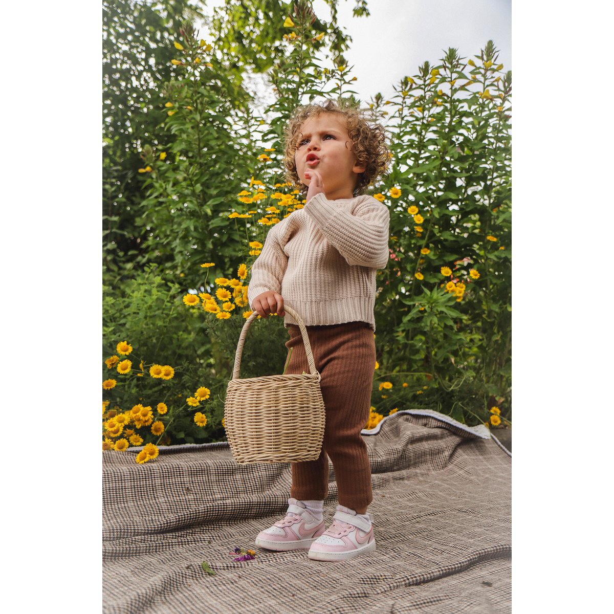 Lea Unisex Gebreide Kindertrui met Ronde Hals