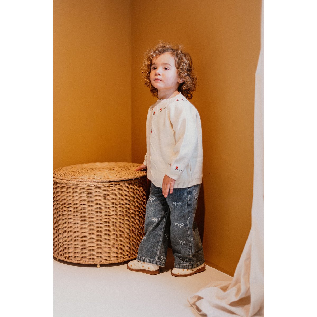 Rae Kinderjeans met Lintprint – Rechte Pijp