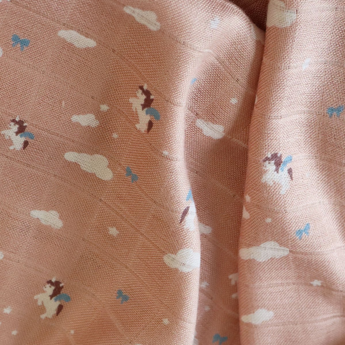 Nuuroo bamboe mousseline doekjes Unicorn Sky | 2 stuks