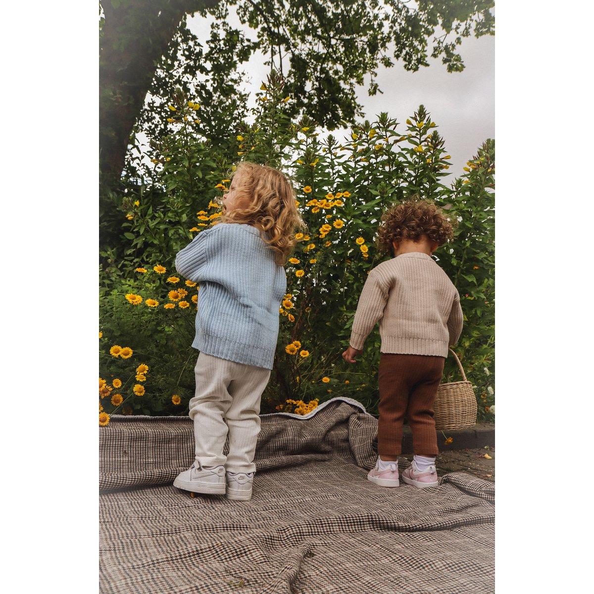 Lea Unisex Gebreide Kindertrui met Ronde Hals