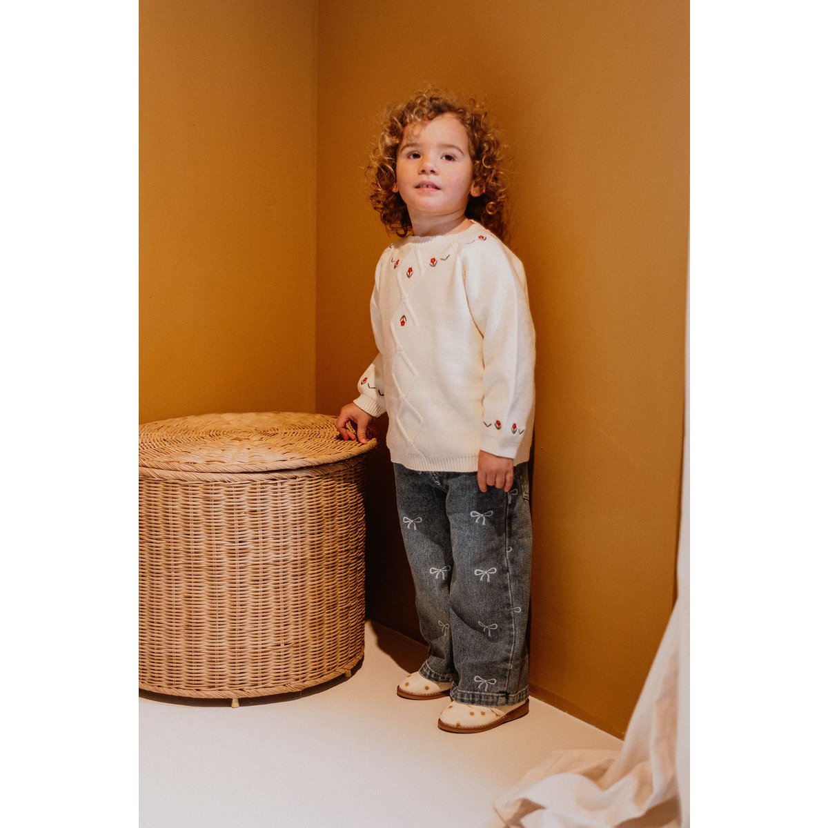 Rae Kinderjeans met Lintprint – Rechte Pijp