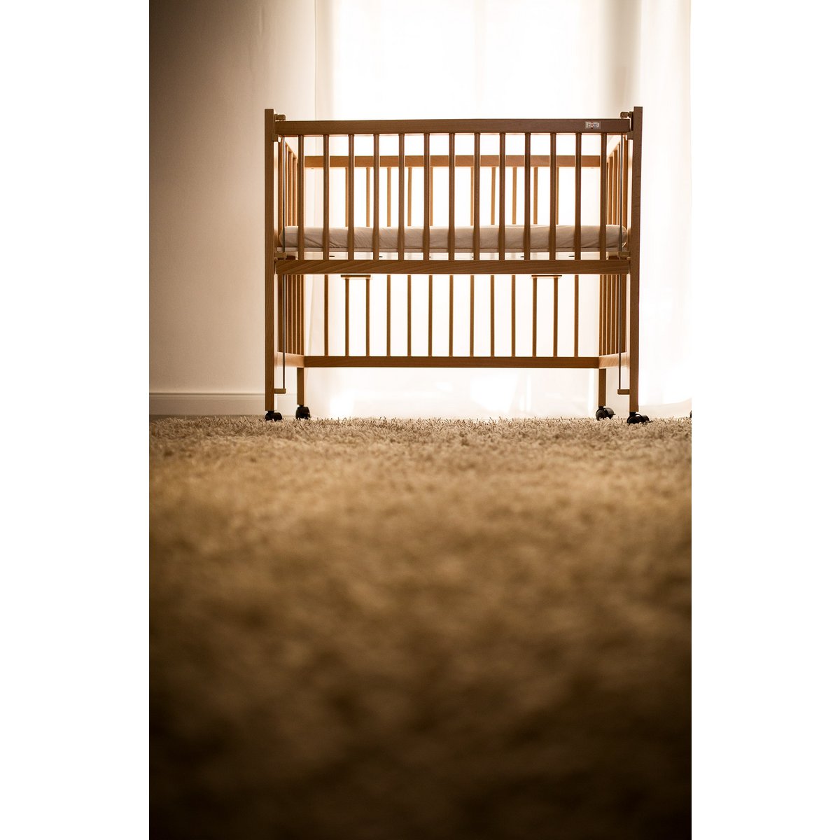 MAXI BOXSPRING zijbed naturel 90x50 cm
