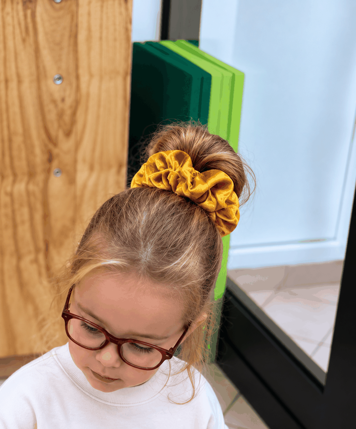 Luxe satijnen scrunchie Gold