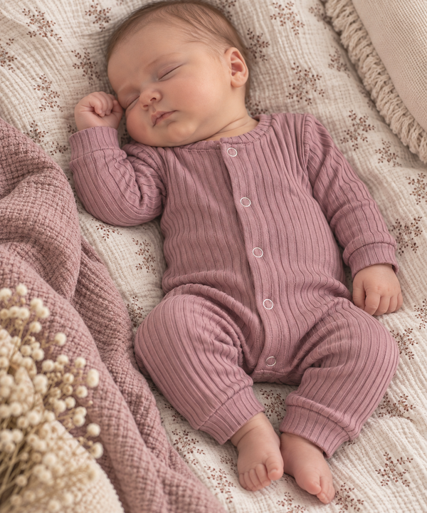 Boxpakje Wide Rib Jersey Mauve