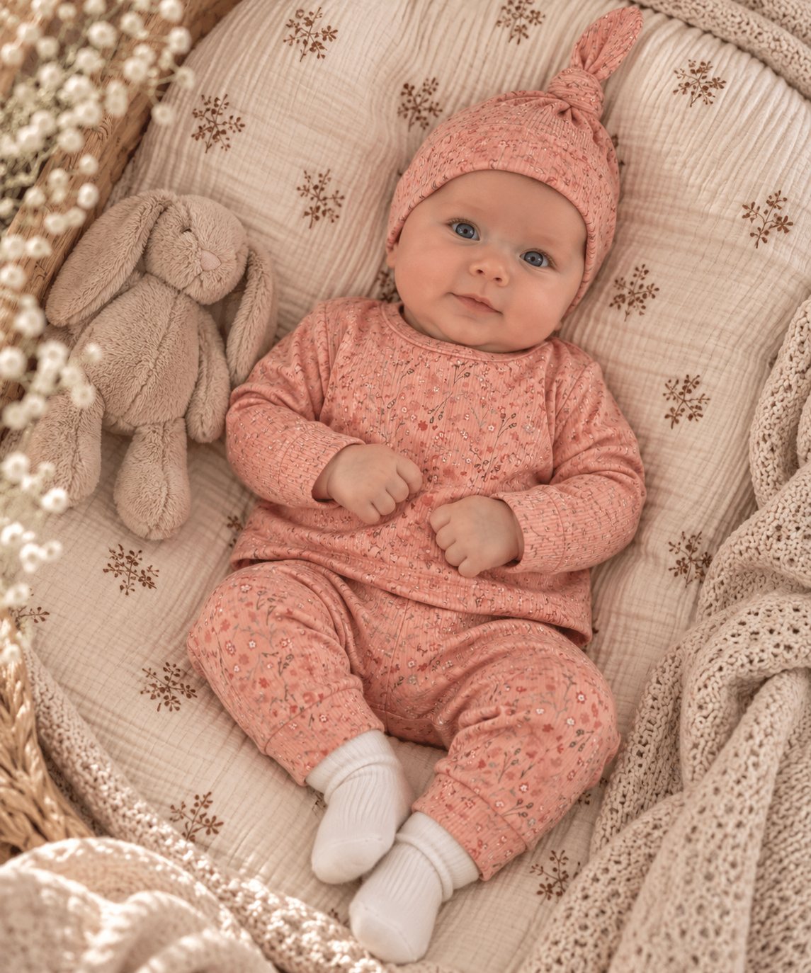 Newborn Broekje Rusty Flower | Feathers®