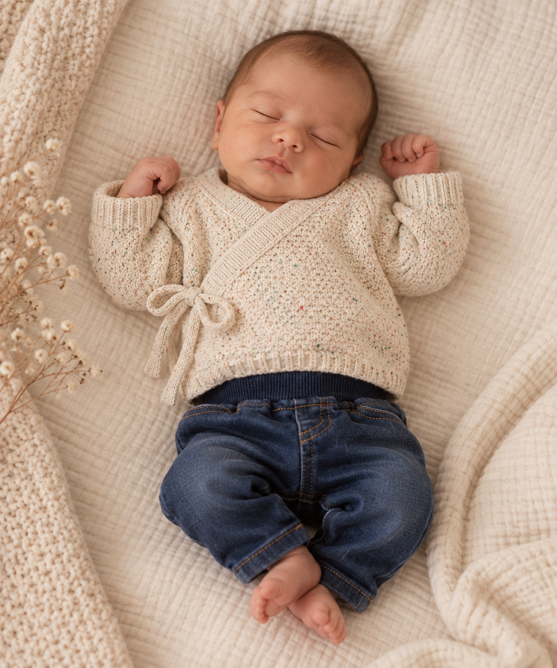 Lange Denim Babyjeans voor Jongens – Medium Wash