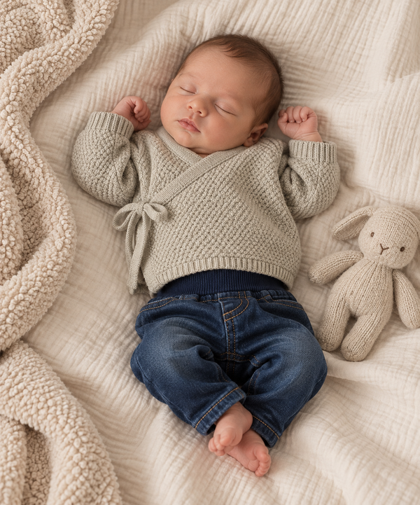 Lange Denim Babyjeans voor Jongens – Medium Wash