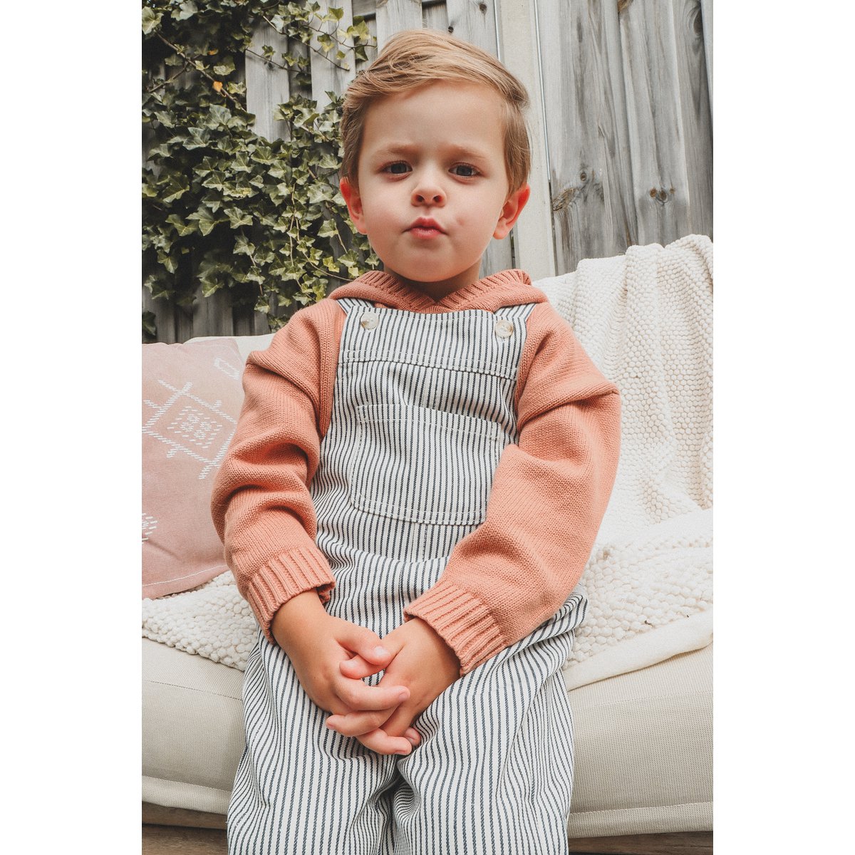 Alfie Gebreide Unisex Kinderhoodie van Katoen